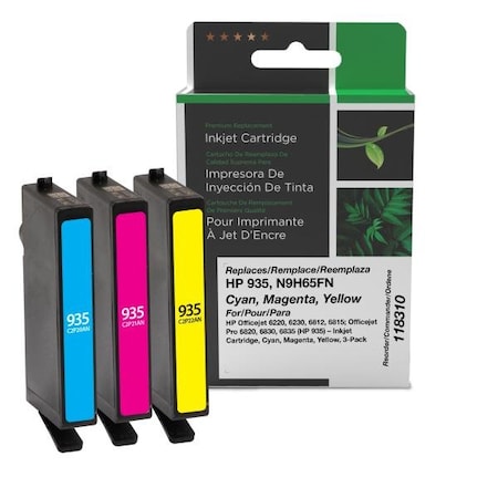 Clover Imaging Group Imaging Remanufactured Cyan, Magenta, Yellow Ink Cartridges 118310